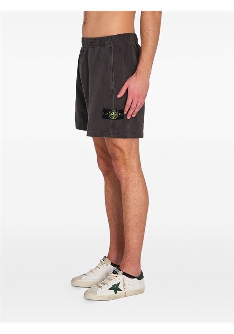 6200014 old effect shorts man charcoal STONE ISLAND | L1S15 6200014 S0060V0165